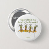Bug auf Blume Button (Vorne & Hinten)