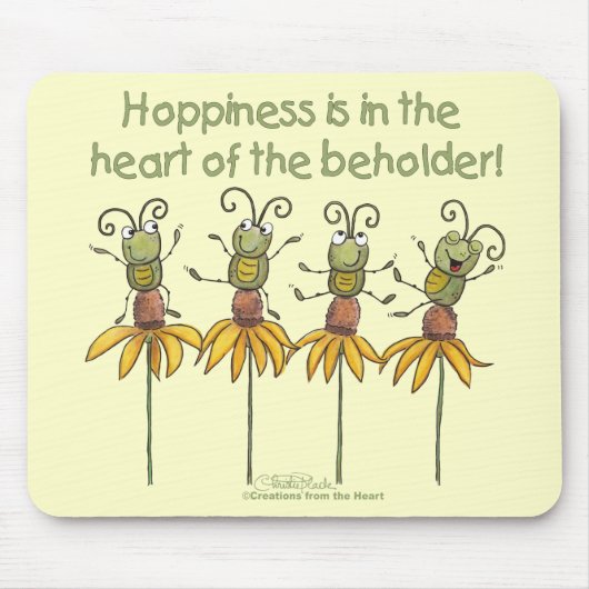 Bug auf Blume Mousepad (Vorne)