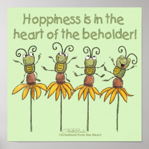 Bug auf Blume Poster