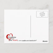 Bug auf Blume Postkarte (Rückseite)