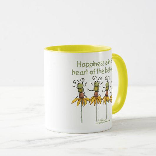 Bug auf Blume Tasse (VorderseiteRechts)