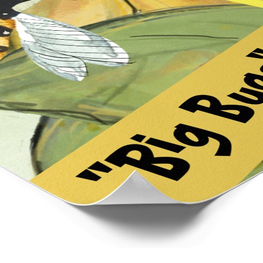 Bug auf dem Sonnenblumenfeld Poster (Ecke)