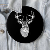 Bug auf Schwarz-weißen Schwanz Deer Classic Button (Beispiel)