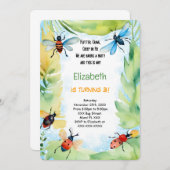 Bug Birthday Einladung (Vorne/Hinten)