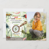 Bug Birthday Kids Foto Einladung (Vorderseite)