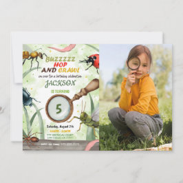 Bug Birthday Kids Foto Einladung
