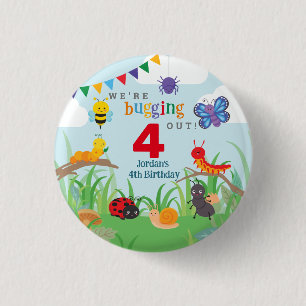 Bug Birthday Niedlich Button