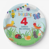 Bug Birthday Niedlich farbige Papierplatte Pappteller (Vorderseite)