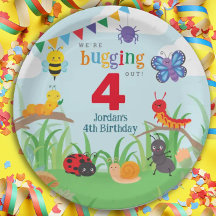 Bug Birthday Niedlich farbige Papierplatte