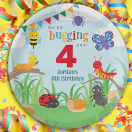 Bug Birthday Niedlich farbige Papierplatte Pappteller