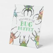 Bug Buffet Party Food Table Oben Sockelschild (Vorderseite)
