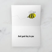 Bug Card "Bah Humbug" mit Cranky Bee Karte (Innenseite)