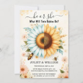 Bug Daisy Bloom Rustikal beschäftigen Bienengeschl Einladung (Vorderseite)