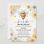 Bug Daisy Bloom Rustikal beschäftigt Bienen Geschl Einladung (Vorderseite)