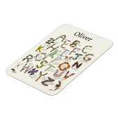 Bug Decor - Bug Alphabet für Kinder Magnet (Linke Seite)