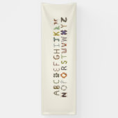 Bug Decor Insect oder Bug Alphabet Educational Banner (Vertikal)