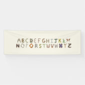 Bug Decor Insect oder Bug Alphabet Educational Banner (Horizontal)