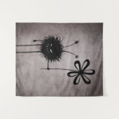 Bug der bösen Blume - Vintage Niedliche Gotische K Wandteppich (Vorderseite (Horizontal))