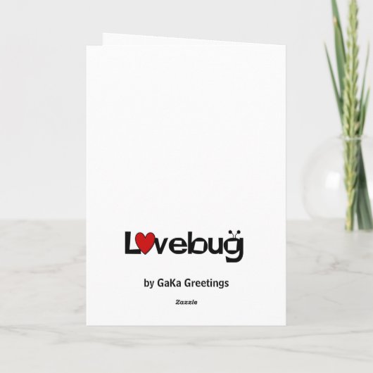 Bug der Hummel-Liebe Karte (Rückseite)