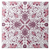 Bug, dunkle Magenta und rosa auf weiß Fliese (Vorderseite)