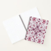 Bug, dunkle Magenta und rosa auf weiß Notizblock (Innenseite)