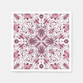 Bug, dunkle Magenta und rosa auf weiß Serviette (Vorderseite)