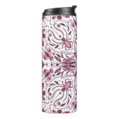 Bug, dunkle Magenta und rosa auf weiß Thermosbecher (Nach links gedreht)