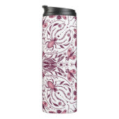 Bug, dunkle Magenta und rosa auf weiß Thermosbecher (Nach rechts gedreht)