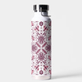 Bug, dunkle Magenta und rosa auf weiß Trinkflasche (Links)