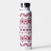 Bug, dunkle Magenta und rosa auf weiß Trinkflasche (Rechts)
