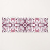 Bug, dunkle Magenta und rosa auf weiß Yogamatte (Vorderseite (Horizontal))