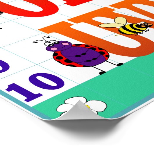 Bug Eyes & Wings ABC's & 123's Poster (Ecke)