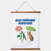 Bug Friends Forever Wandteppich Mit Holzrahmen (Vorderseite)