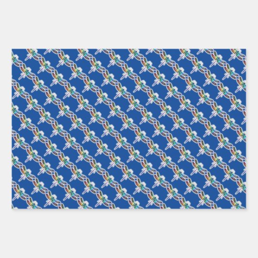 Bug Friends Wrapping Paper Flat Sheet Set 3 Geschenkpapier Set (Vorderseite 3)