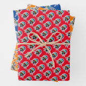 Bug Friends Wrapping Paper Flat Sheet Set 3 Geschenkpapier Set (Beispiel)