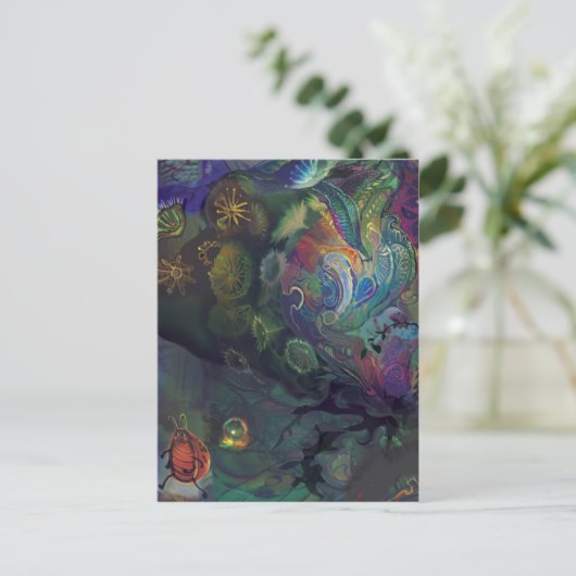 Bug geht zu Fuß~~ Postkarte (Stehend Vorderseite)