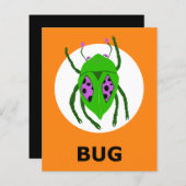 BUG Halloween Flashcard (Vorne/Hinten)
