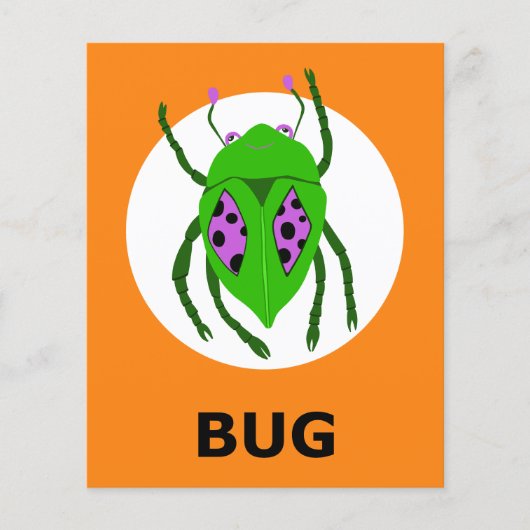 BUG Halloween Flashcard (Vorderseite)