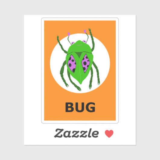 BUG Halloween Sticker (Blatt)