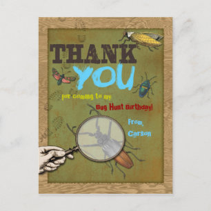 Bug Hunt Danke Postcard Postkarte