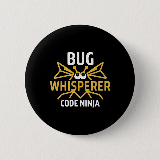 Bug Hunt gefährdete Jäger Cyber Threat Bug Bount Button (Vorderseite)