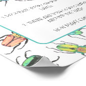 Bug Hunt Party Activity Framework Poster (Ecke)