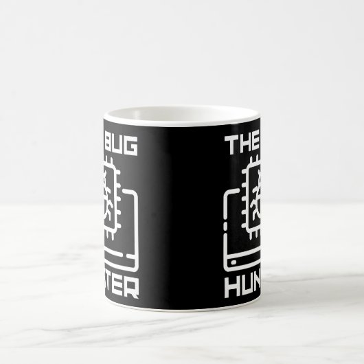 Bug Hunter Funny Computer Science Programmer Coder Kaffeetasse (Mittel)