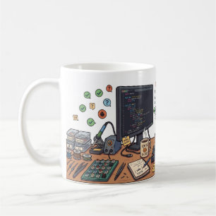 Bug Hunter Katze Programmierer Tasse