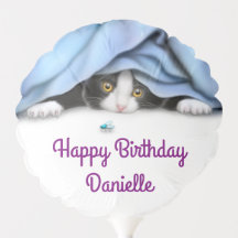 Bug Hunter Kitty Cat Birthday Balloon