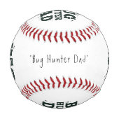 Bug Hunter Vater Baseball - Bestes Vater Sportgesc (Rückseite)
