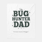 Bug Hunter Vater Blanket - Bester Vater je Fleecedecke (Vorderseite)