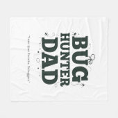 Bug Hunter Vater Blanket - Bester Vater je Fleecedecke (Vorderseite (Horizontal))