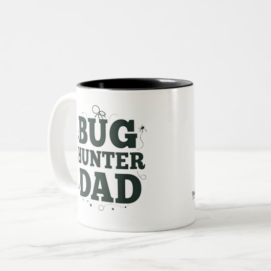 Bug Hunter Vater Tasse - Bester Vater je Kaffeecup (Vorderseite Links)