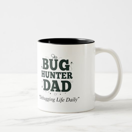 Bug Hunter Vater Tasse - Bester Vater je Kaffeecup (Rechts)